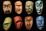 Toilet Paper Rolls Squished Into Faces by Junior Fritz Jacquet