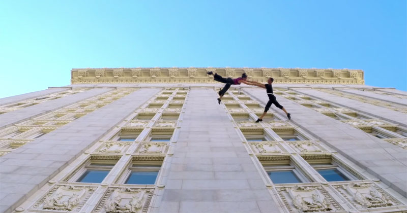Watch These Dancers Waltz on the Side of a Building