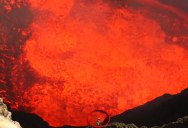 Man Descends 1200 ft Into Active Volcano to Experience Lava Lake Up Close