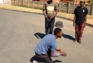 Street Performers in South Africa Do Amazing Floating Hat Trick