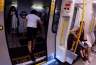 Guy Hops Off Train, Sprints to the Next Stop and Gets On Again