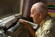 Artist with Cerebral Palsy Uses Typewriter to Paint