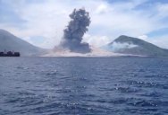Passing Boaters Capture Live Volcanic Eruption in Papua New Guinea
