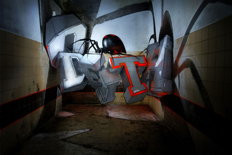 anamorphic graffiti murals that leap off the wall by odeith (10)