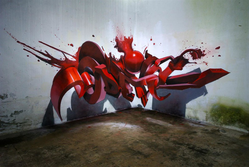 anamorphic graffiti murals that leap off the wall by odeith (14)