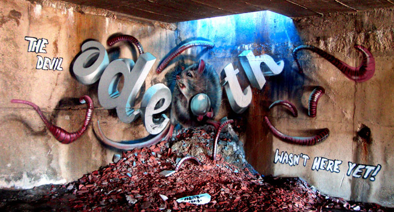 anamorphic graffiti murals that leap off the wall by odeith (4)