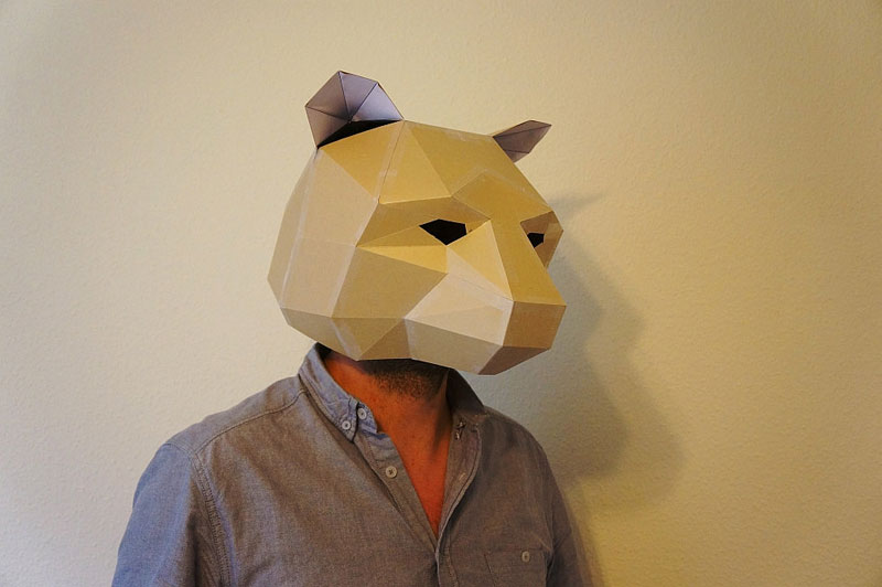 Geometric 3D Paper Masks by Steve Wintercroft (4)