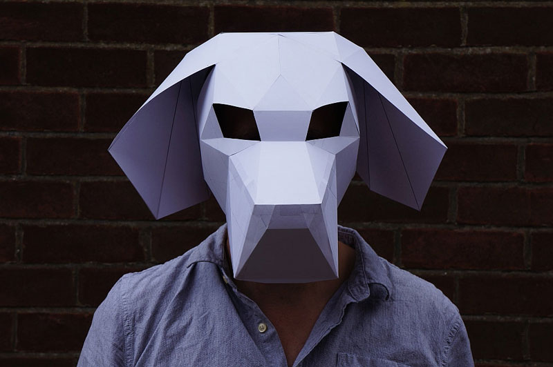 Geometric 3D Paper Masks by Steve Wintercroft (8)