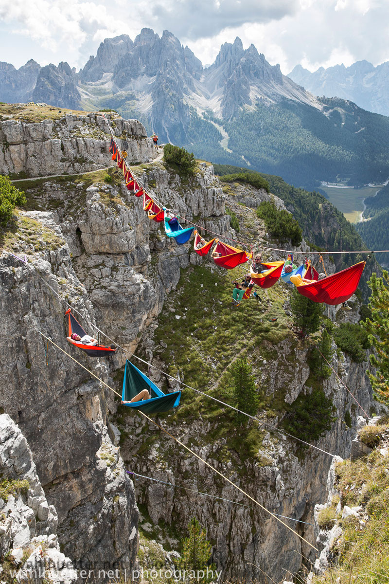 highline hammock session monte piana by sebastian wahlhutter 4 Highline Hammock Session in the Dolomites
