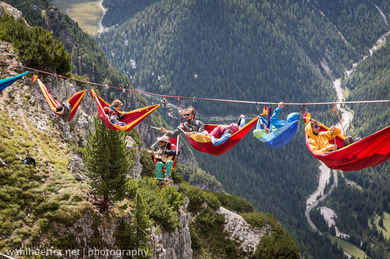 highline hammock session monte piana by sebastian wahlhutter 5 Highline Hammock Session in the Dolomites