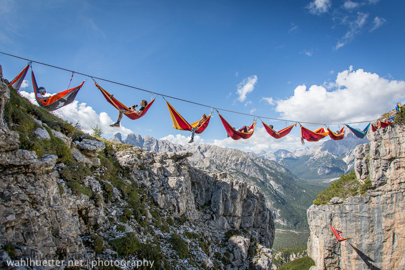highline hammock session monte piana by sebastian wahlhutter 8 Highline Hammock Session in the Dolomites