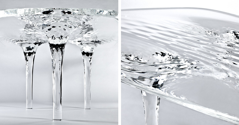 Rippling Water Tables by Zaha Hadid