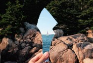 Picture of the Day: Sailboat Reflected in Broken Mirror
