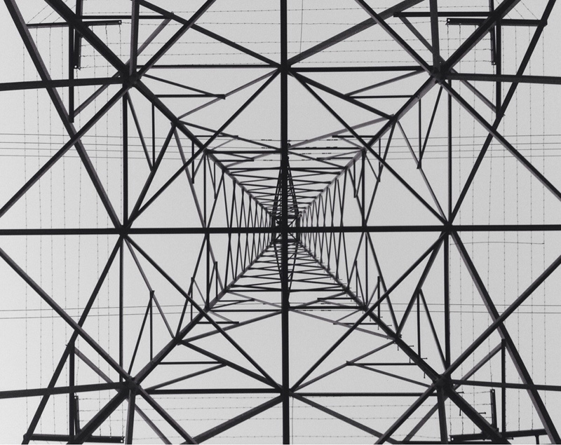 underneath a transmission tower Picture of the Day: Underneath a Transmission Tower