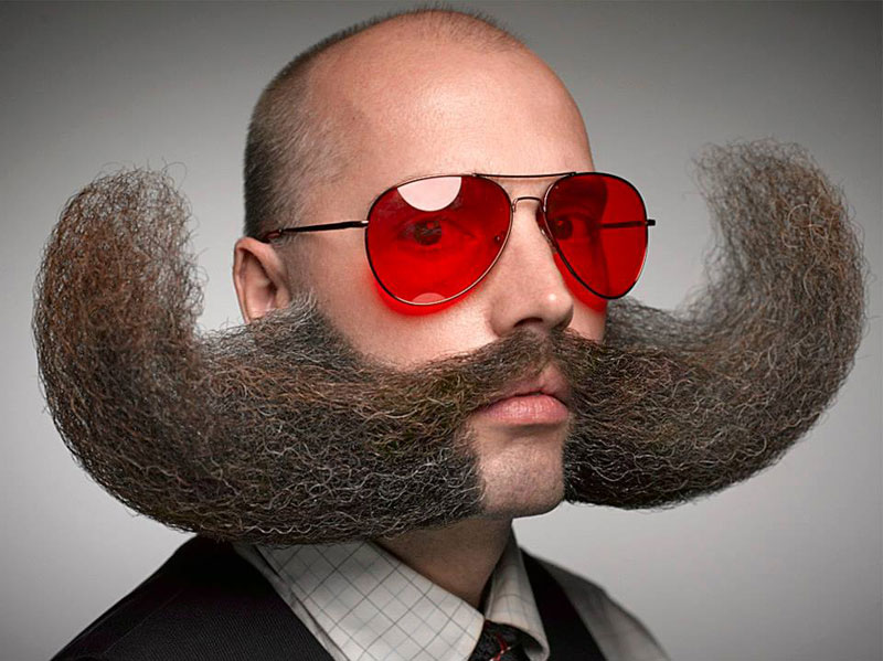 world beard and moustache championships 2014 by greg anderson 3 Festive Baubles Turn Beards Into Christmas Trees