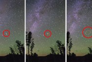 Timelapse Photographer Capturing the Milky Way Films Giant Fireball in the Sky