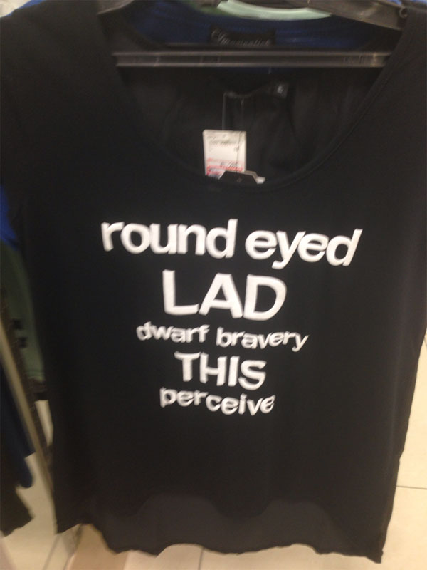 Japanese Discount Store Shirts with Random English Words (19)