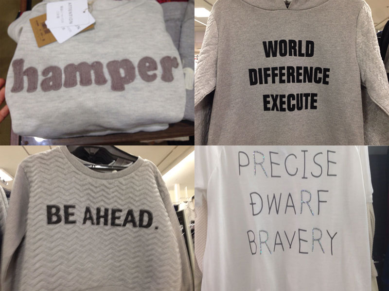 japanese english word shirts