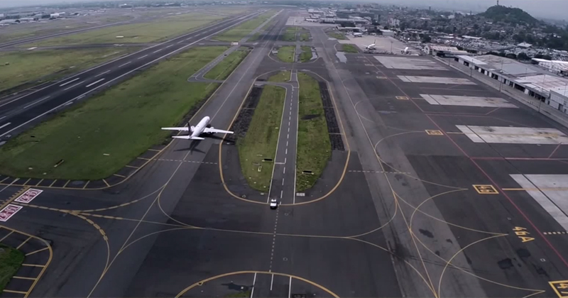 Drone Pilot Films Mexico City's International Airport from Above