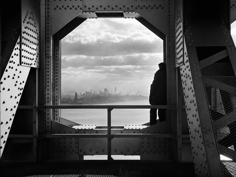 new york sunset from the george washington bridge 1936