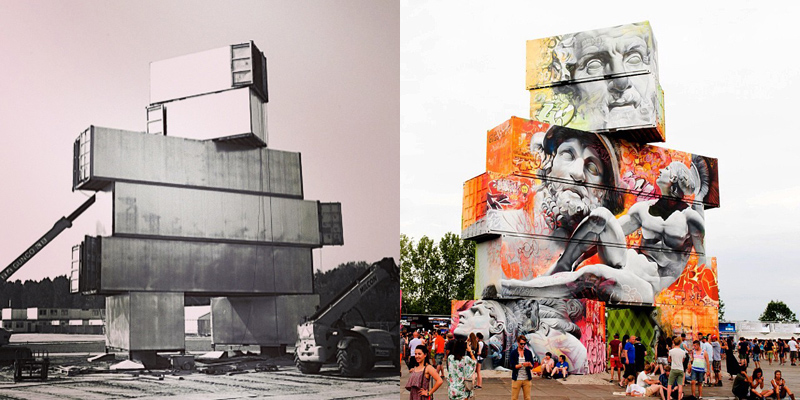 shipping container gods graffiti street art by pichi and avo north west walls belgium 2014 (8)