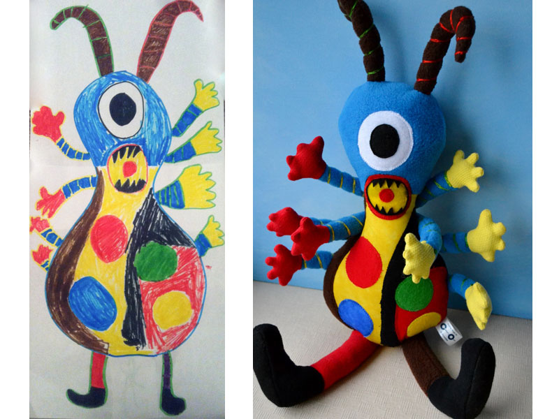 Artist Transforms Kids Drawings Into Plush Toys » TwistedSifter