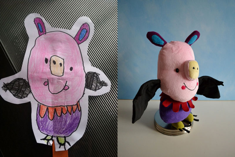 turning kids drawings into plush toys by childs own studio wendy tsao (11)