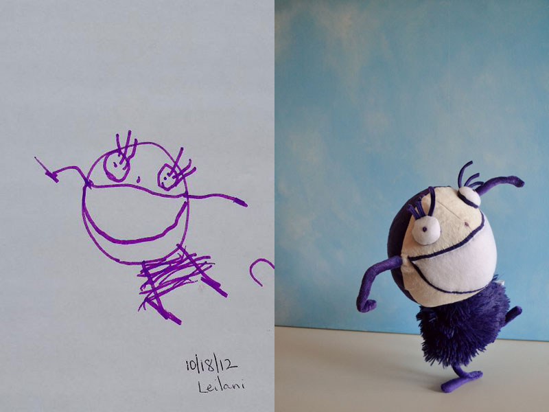 turning kids drawings into plush toys by childs own studio wendy tsao (3)