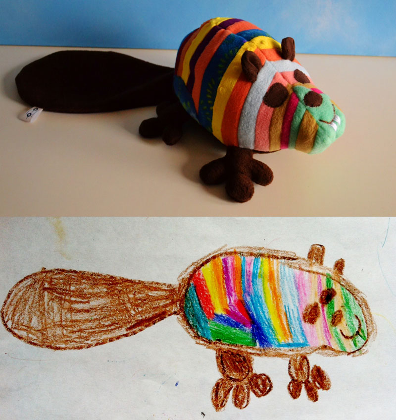 turn drawing into plush