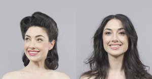 100 years of hair and make up in a minute 100 years of hair and make up in a minute