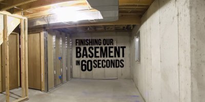 Basement Reno Timelapse: Unfinished to Finished in 60 Seconds