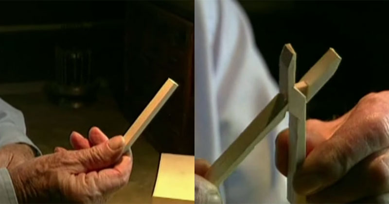 Master Carver Makes Wooden Pliers with 10 Cuts from a Single Block of Wood