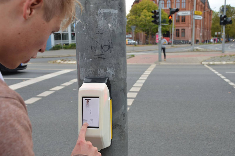 In Germany You Can Play Pong While Waiting for the Light to Change