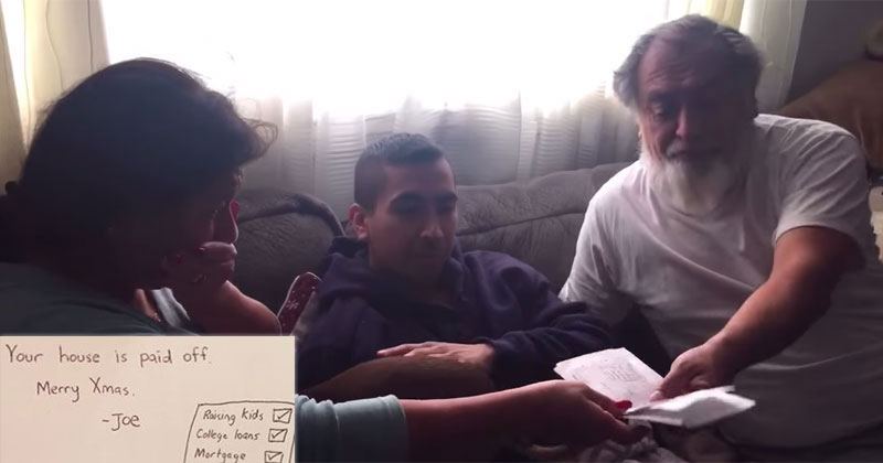 Son Brings Parents to Tears, Pays Off Their Mortgage for Christmas