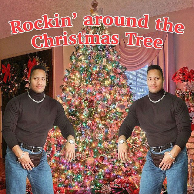 Picture of the Day: Merry Christmas from The Rock