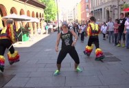 Pranksters Challenge People to Limbo Blindfolded and Then Run Away