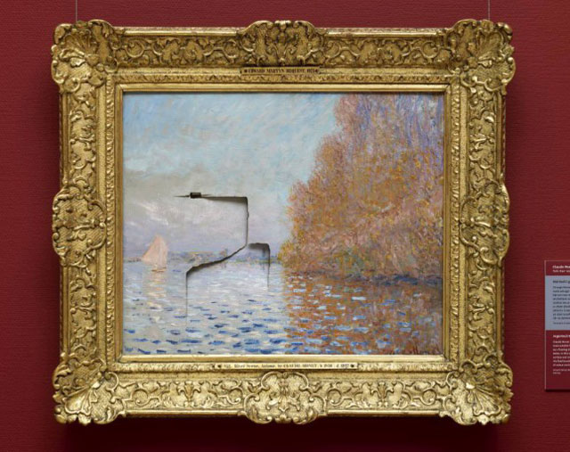 repairing a monet after it has been punched 1 40 Vintage Life Hacks from 100 Years Ago