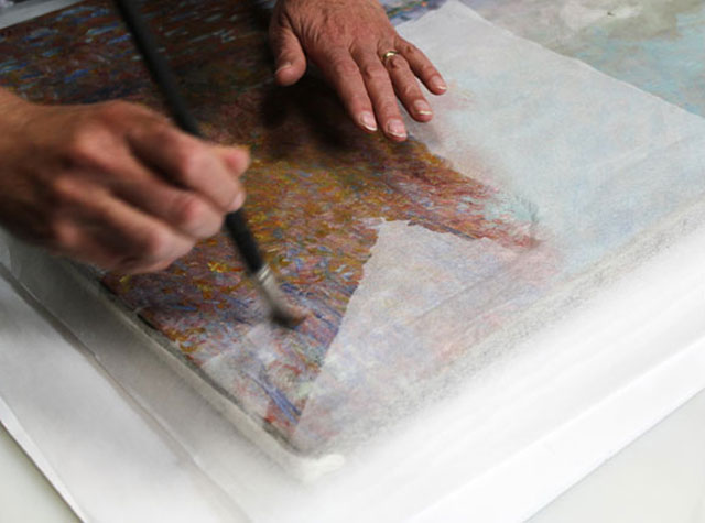 Repairing a monet After It Has Been Punched (3)
