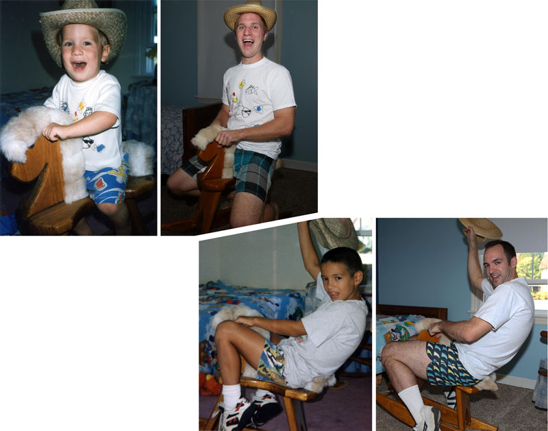 Three Brothers and their Dad Make a Calendar of Recreated Photos for Mom (3)