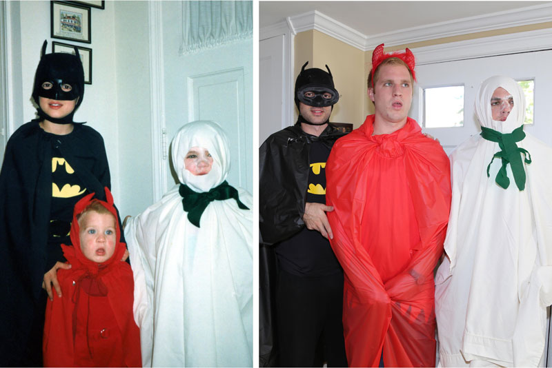 Three Brothers and their Dad Make a Calendar of Recreated Photos for Mom (7)