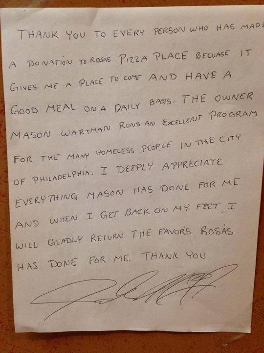 Wall Street Banker Quits to Open $1 Pizza Joint, Customers Pay It Forward to Feed Homeless (10)