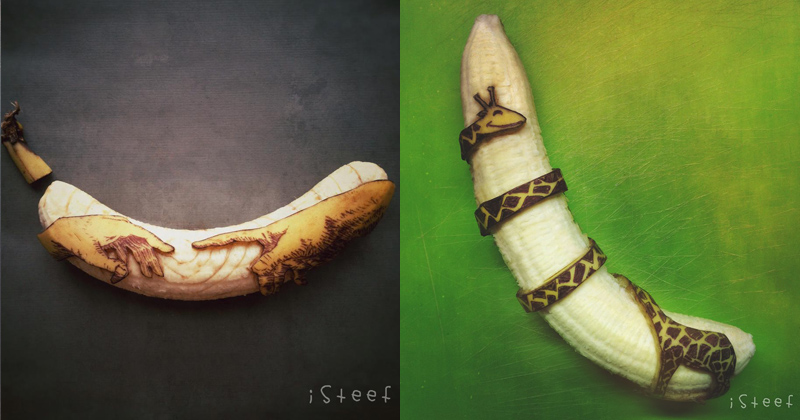 This Artist Uses Bananas as his Canvas