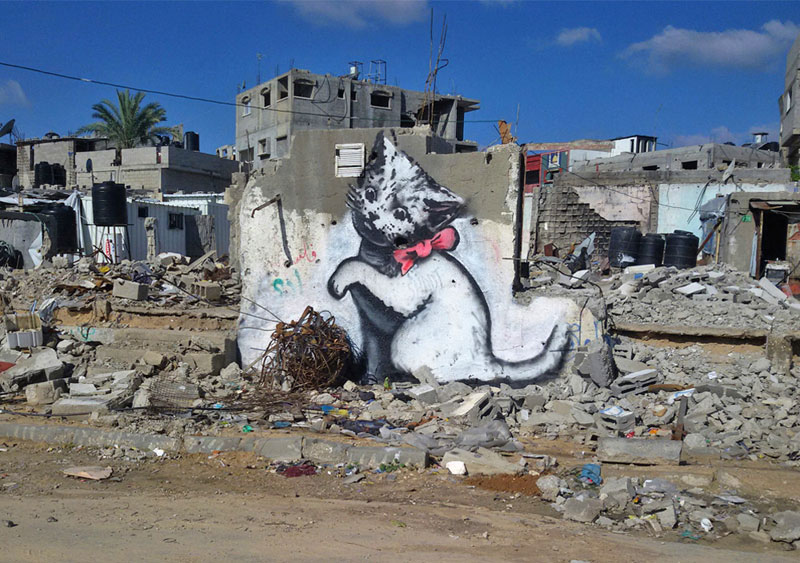 Banksy's First Art Project of 2015 was a Trip to Gaza