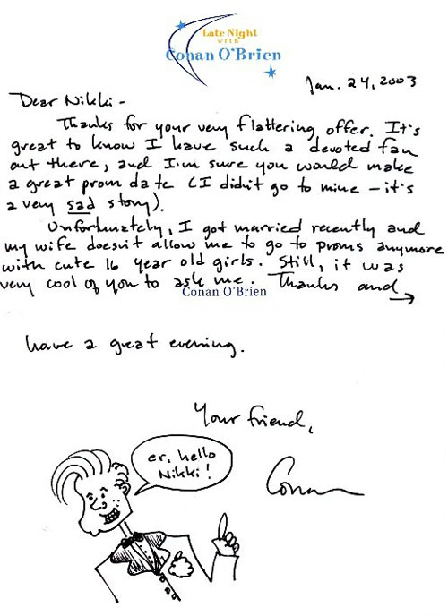 conan prom letter 20 Amazing Letters Worth Reading