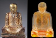 CT Scan Reveals Buddha Statue is Actually a Tomb for a Mummified Monk