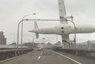 Chilling Dash Cam Footage Captures Taiwan Plane Crash