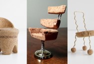 17 Miniature Chairs Made from Champagne Corks