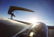 Picture of the Day: Hang Glider Lands on Sail Plane’s Wing