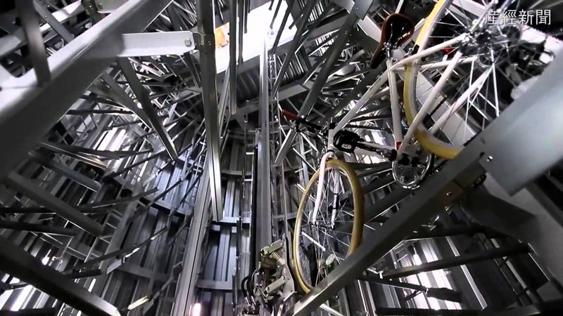 Inside Japan’s Automated, Underground Bike Lockers