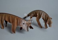 Leaf Beasts: Animal Sculptures Made from Dried Magnolia Leaves